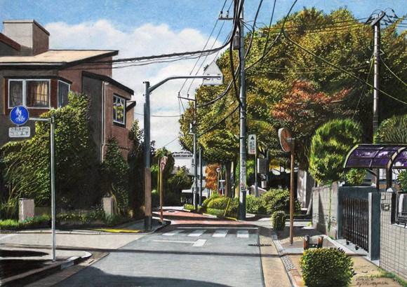 來日自本藝術家林涼太的色鉛筆繪畫作品